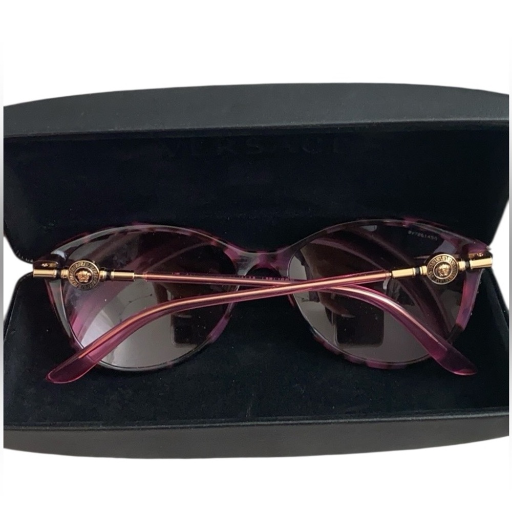Versace Purple Tortoise Shell Sunglasses - image 2